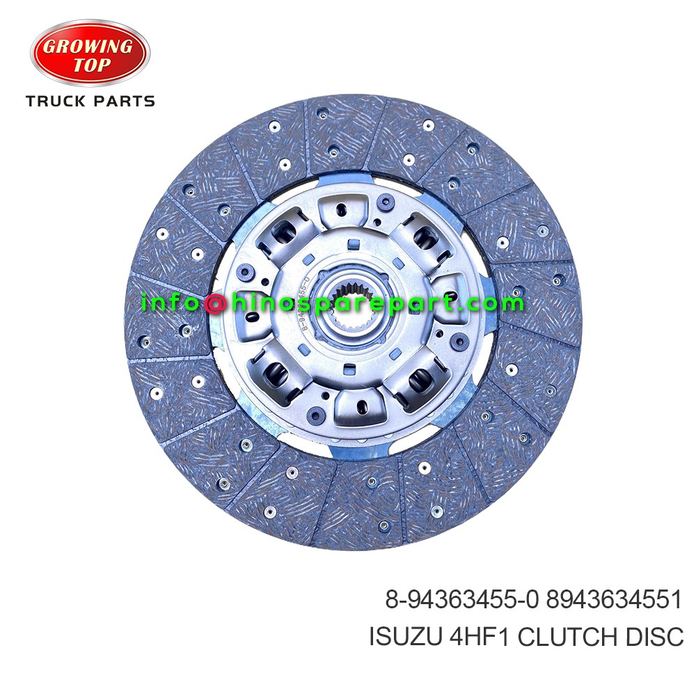 ISUZU 4HF1  CLUTCH DISC  8-94363455-0