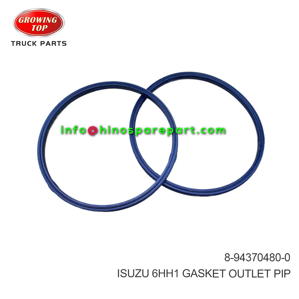 ISUZU 6HH1 GASKET OUTLET PIP 8-94370480-0 