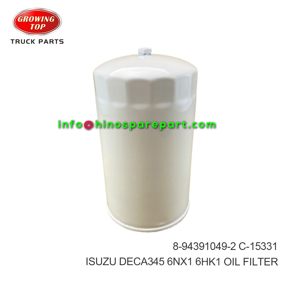 ISUZU DECA345 6NX1 6HK1 OIL FILTER  8-94391049-2