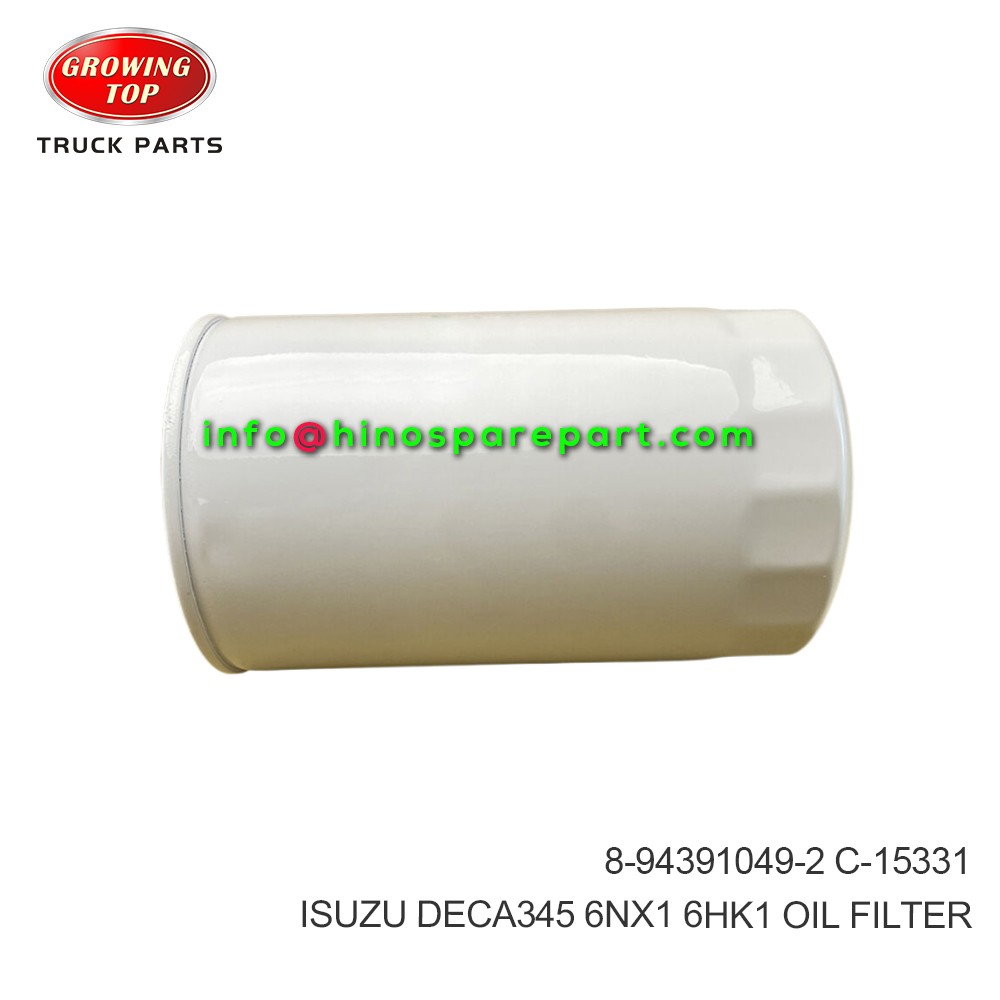 ISUZU DECA345 6NX1 6HK1 OIL FILTER  8-94391049-2