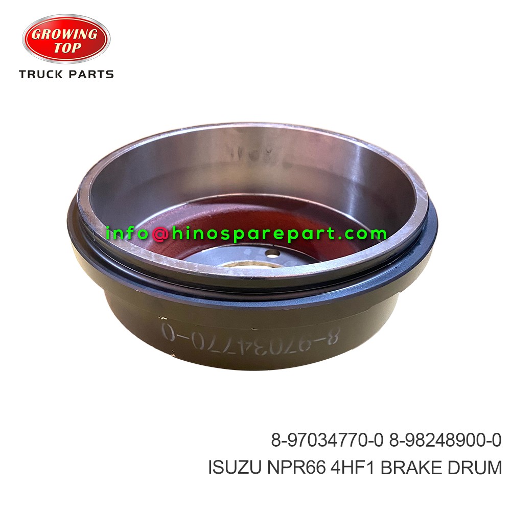 ISUZU NPR66 4HF1 BRAKE DRUM 8-97034770-0