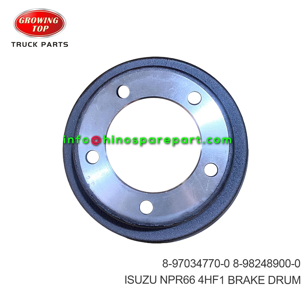 ISUZU NPR66 4HF1 BRAKE DRUM 8-97034770-0