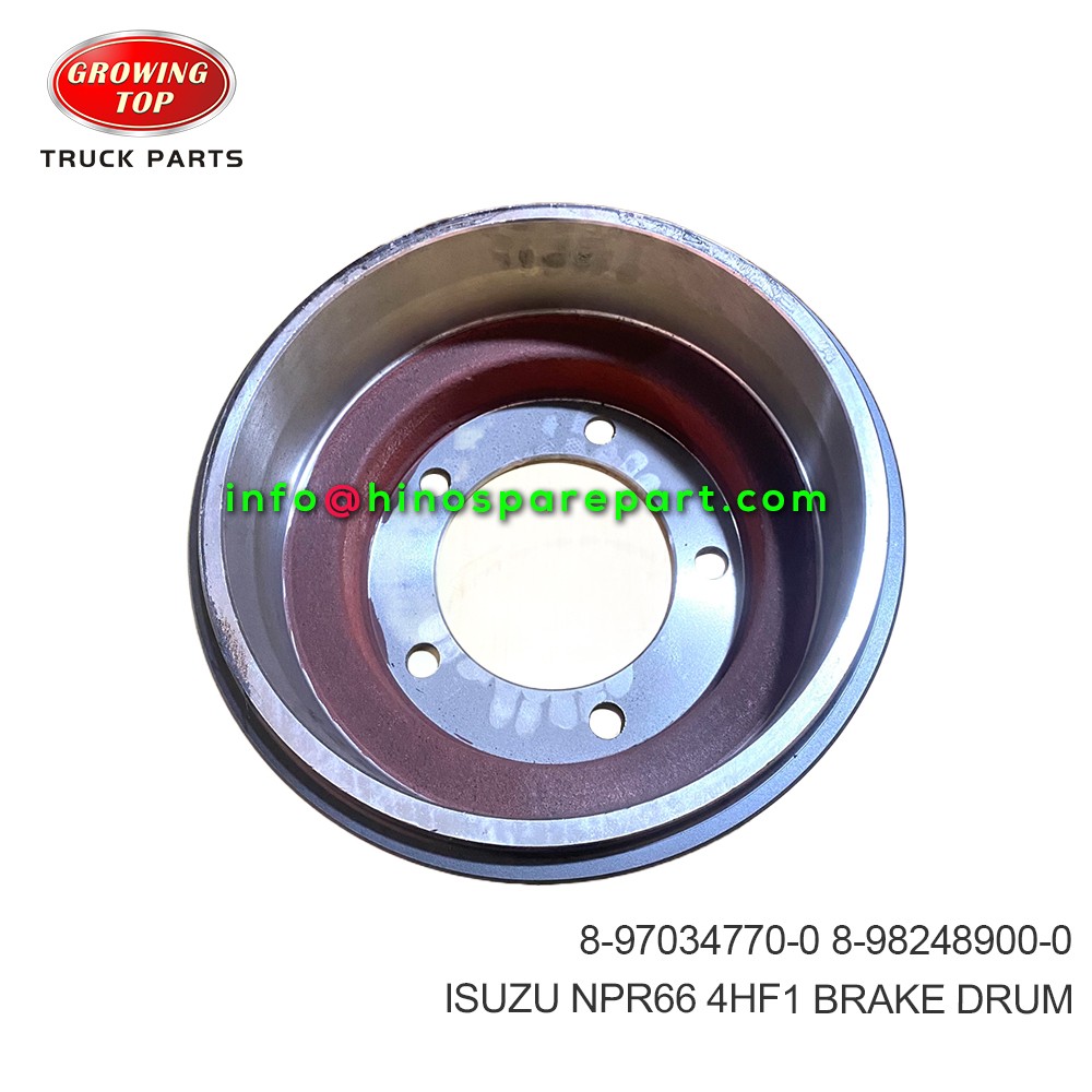 ISUZU NPR66 4HF1 BRAKE DRUM 8-97034770-0