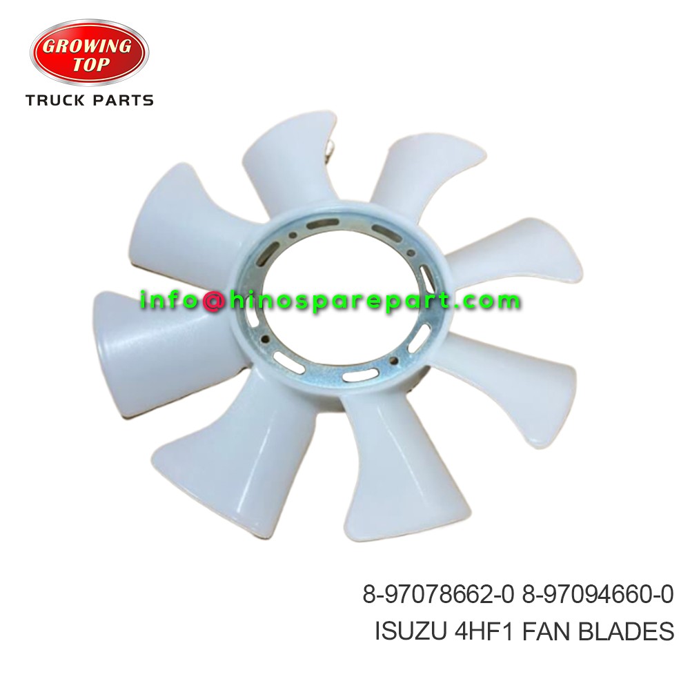 ISUZU 4HF1 FAN BLADES 8-97078662-0