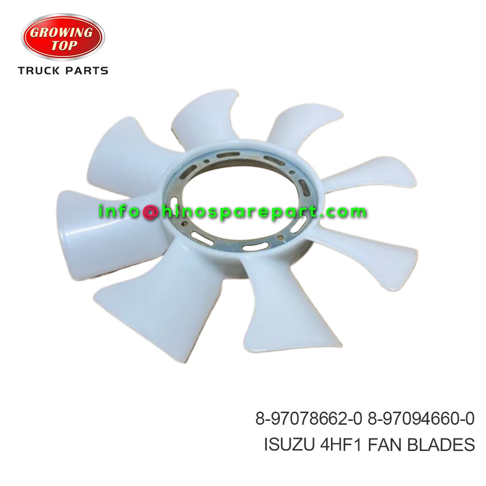 ISUZU 4HF1 FAN BLADES 8-97078662-0