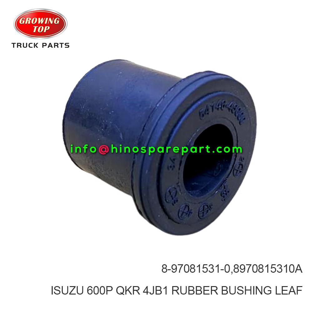 ISUZU 600P QKR 4JB1 RUBBER BUSHING LEAF 8-97081531-0