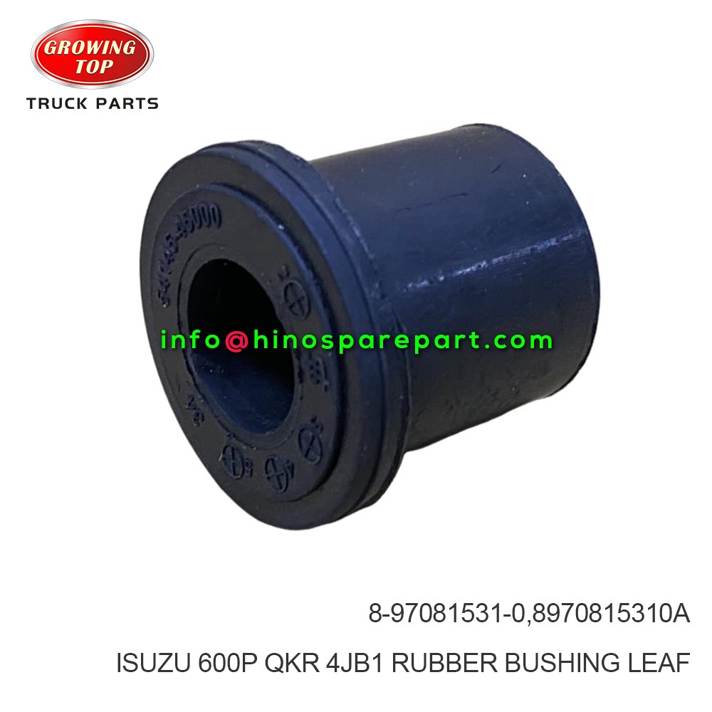 ISUZU 600P QKR 4JB1 RUBBER BUSHING LEAF 8-97081531-0