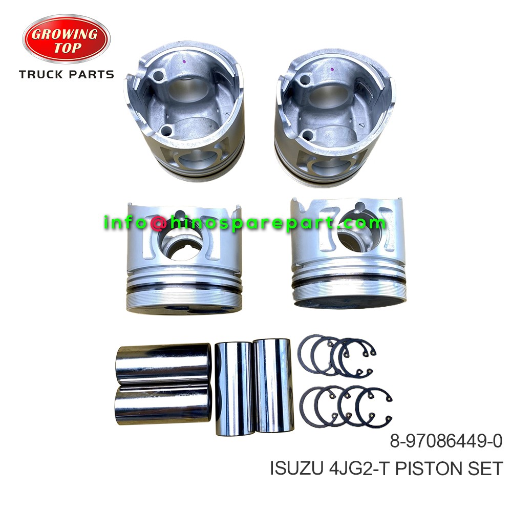 ISUZU 4JG2-T PISTON SET 8-97086449-0