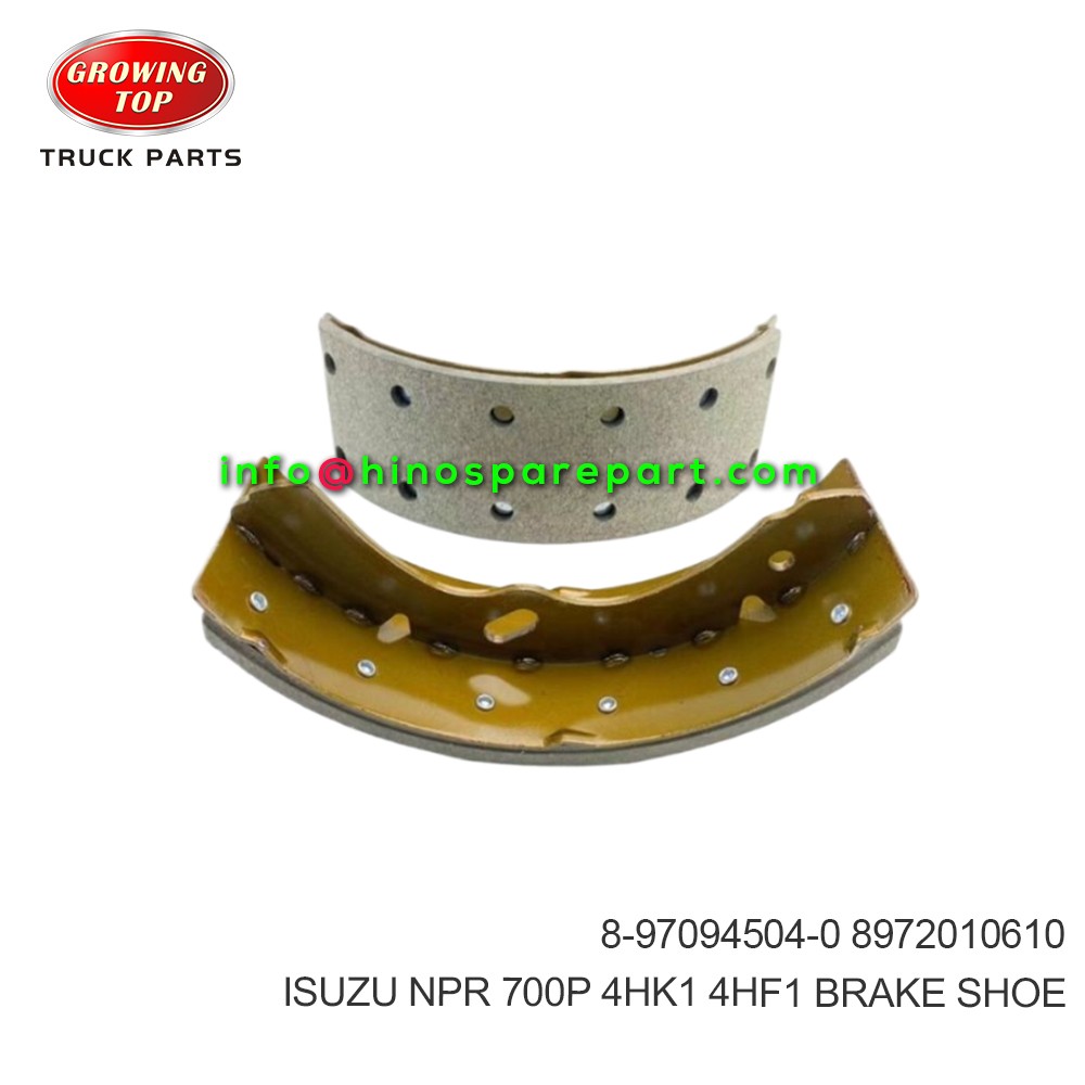 ISUZU NPR 700P 4HK1 4HF1  BRAKE SHOE  8-97094504-0