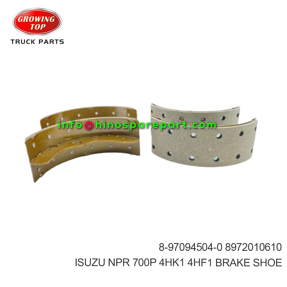 ISUZU NPR 700P 4HK1 4HF1  BRAKE SHOE  8-97094504-0