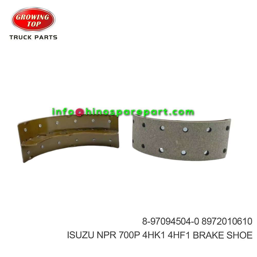 ISUZU NPR 700P 4HK1 4HF1  BRAKE SHOE  8-97094504-0