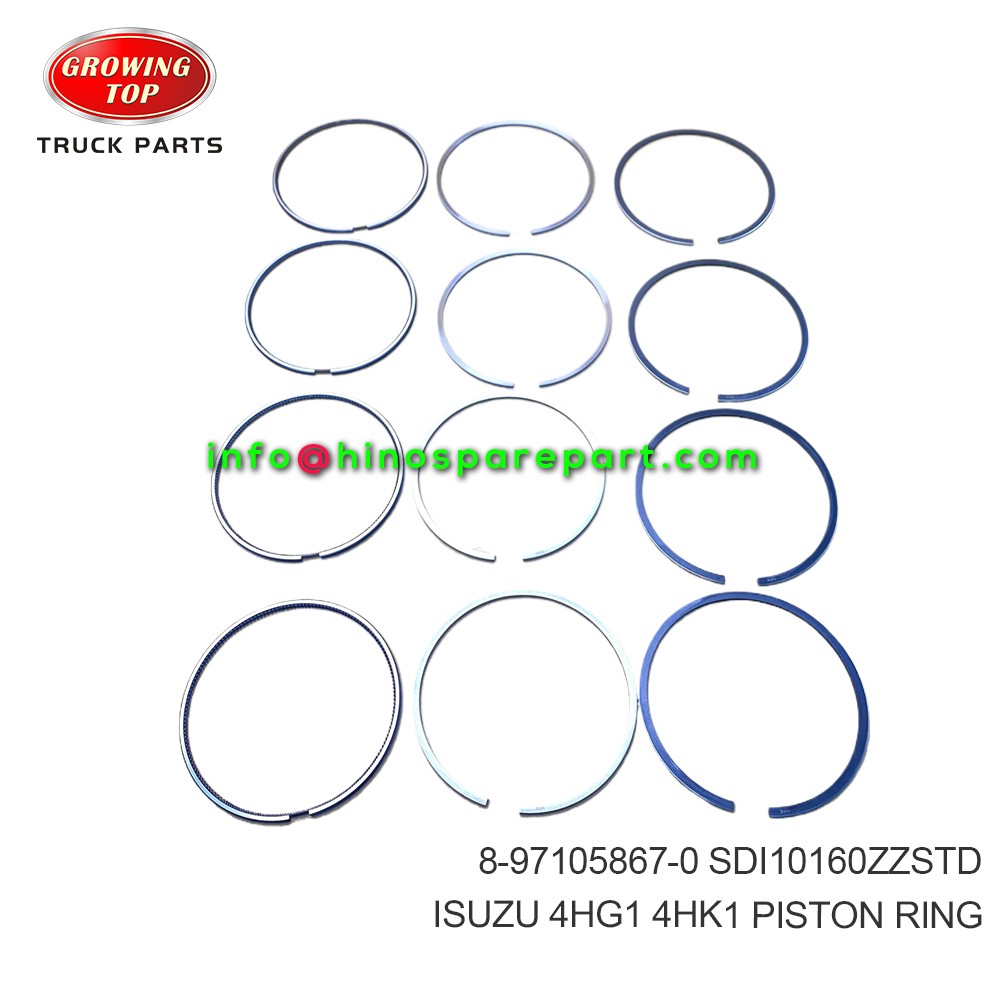 ISUZU  4HG1 4HK1  PISTON RING  8-97105867-0