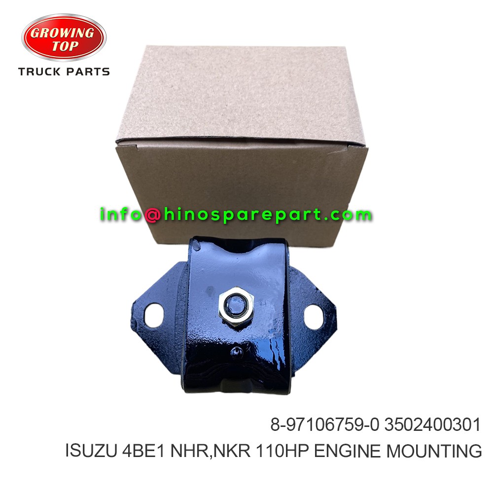 ISUZU 4BE1 NHR NKR 110HP  ENGINE MOUNTING  8-97106759-0