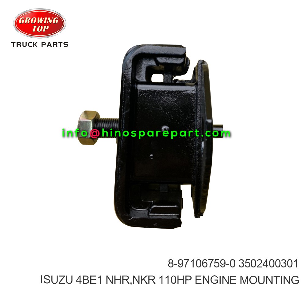 ISUZU 4BE1 NHR NKR 110HP  ENGINE MOUNTING  8-97106759-0