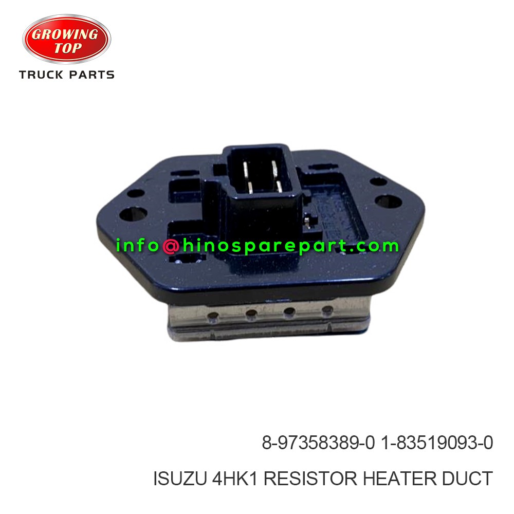 ISUZU 4HK1 RESISTOR,HEATER DUCT 8-97358389-0