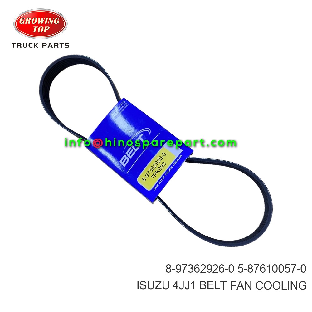 ISUZU 4JJ1 BELT COOLING FAN 8-97362926-0