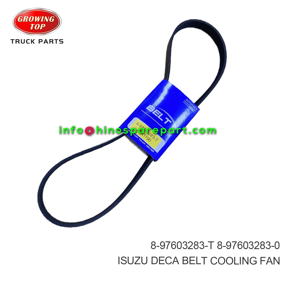 ISUZU DECA  BELT; COOLING FAN  8-97603283-T