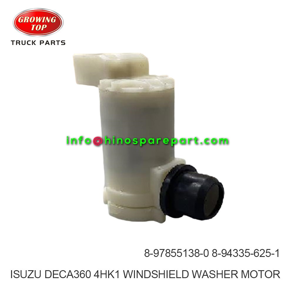 ISUZU DECA360 NPR 700P 4HK1 WINDSHIELD WASHER MOTOR 8-97855138-0 