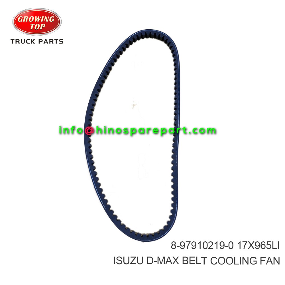 ISUZU D-MAX  BELT;COOLING FAN  8-97910219-0