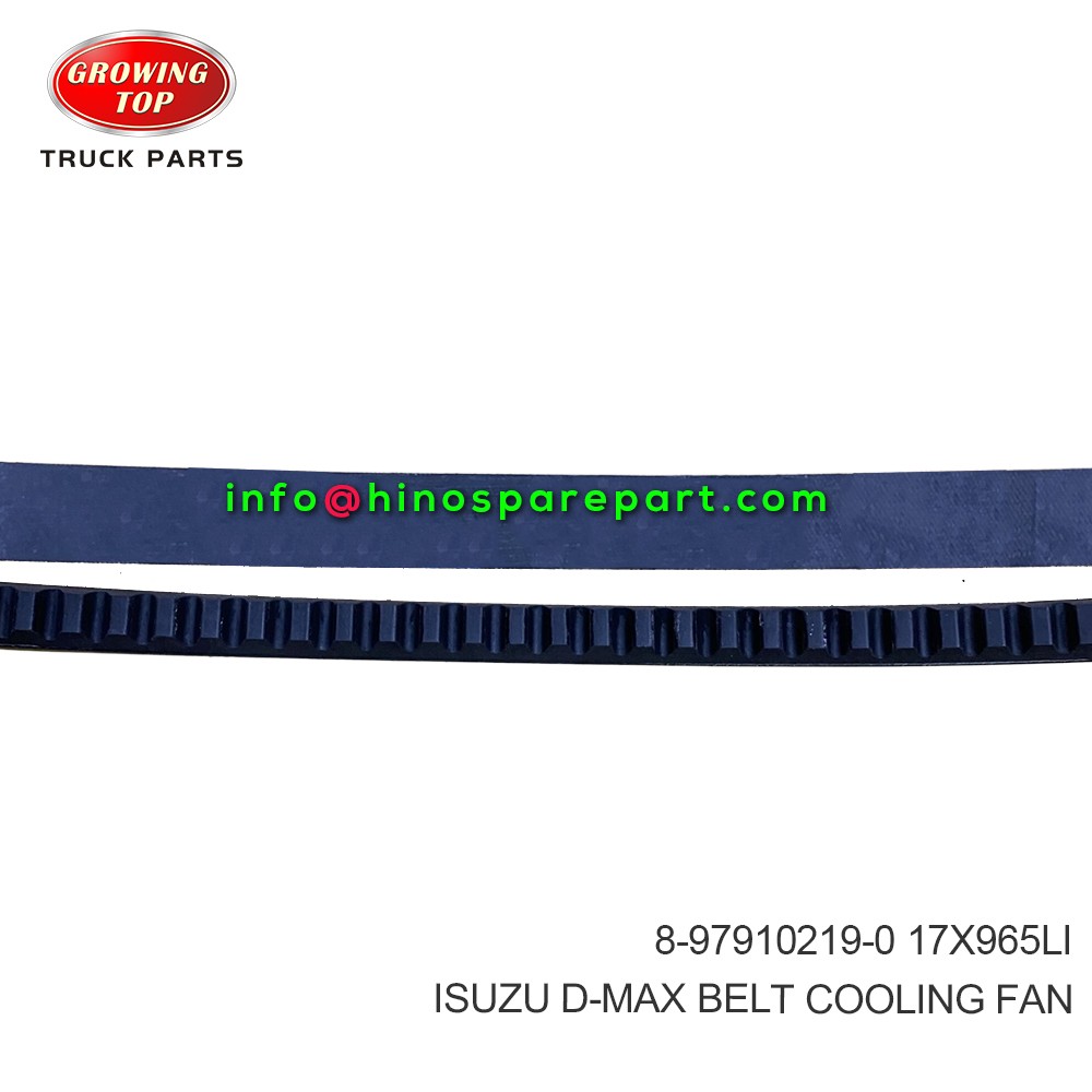 ISUZU D-MAX  BELT;COOLING FAN  8-97910219-0