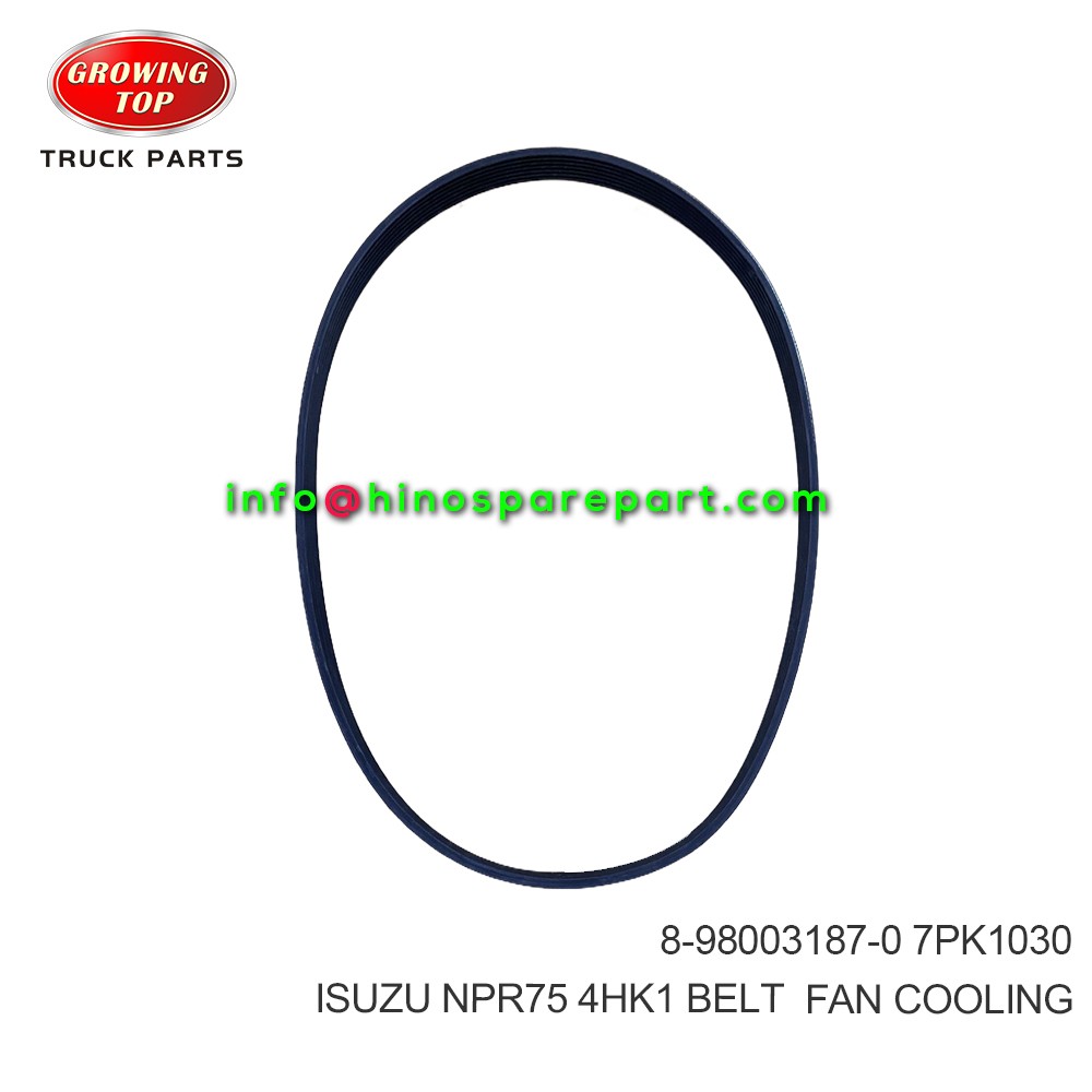 ISUZU NPR75 4HK1 BELT FAN COOLING 8-98003187-0