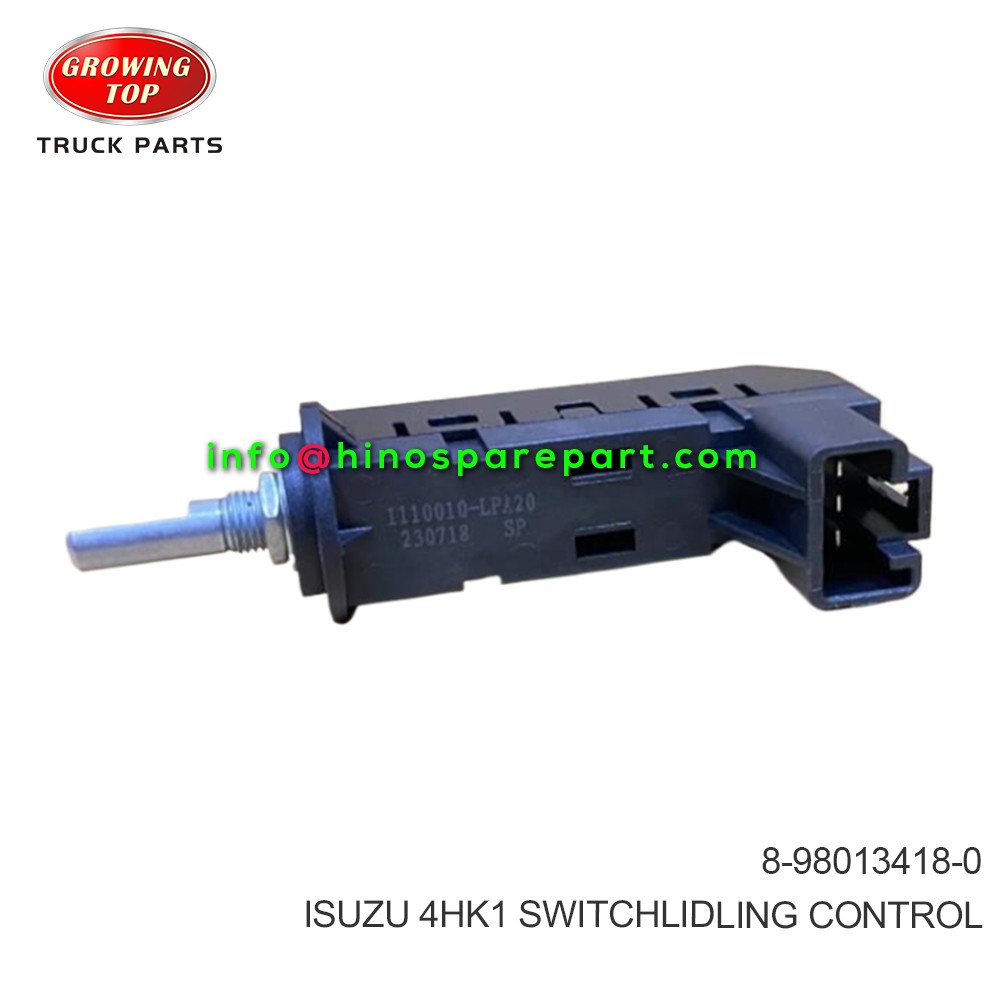 ISUZU 4HK1  SWITCHLIDLING CONTROL  8-98013418-0