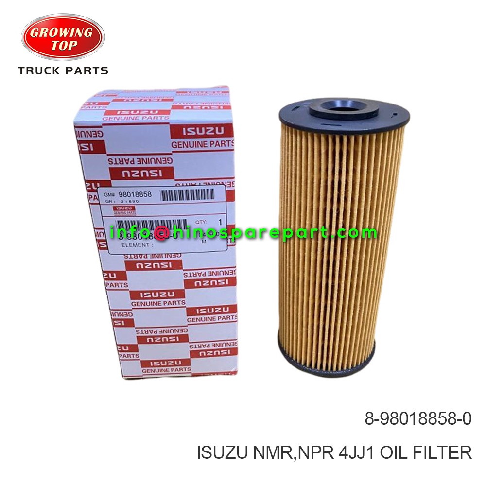 ISUZU NMR,NPR 4JJ1 OIL FILTER 8-98018858-0