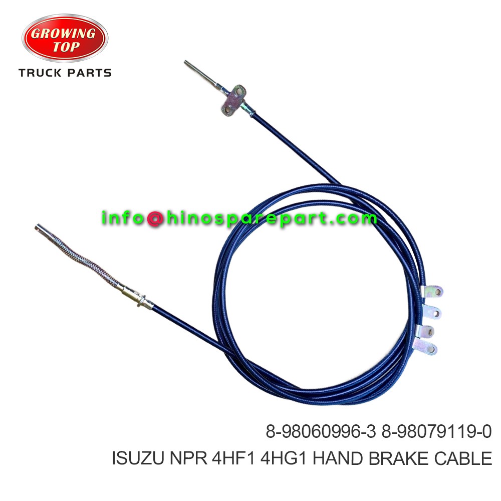 ISUZU NPR 4HF1 4HG1  HAND BRAKE CABLE  8-98060996-3