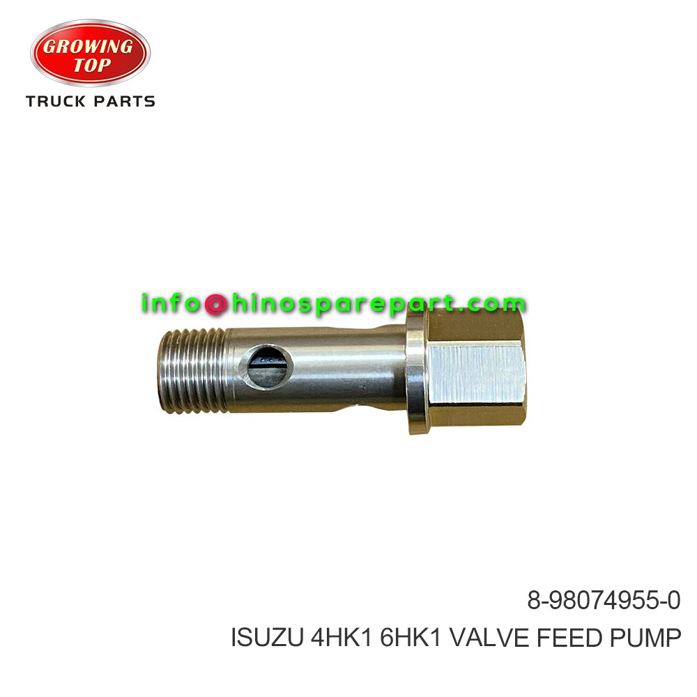 ISUZU 4HK1 6HK1 VALVE FEED PUMP 8-98074-955-0