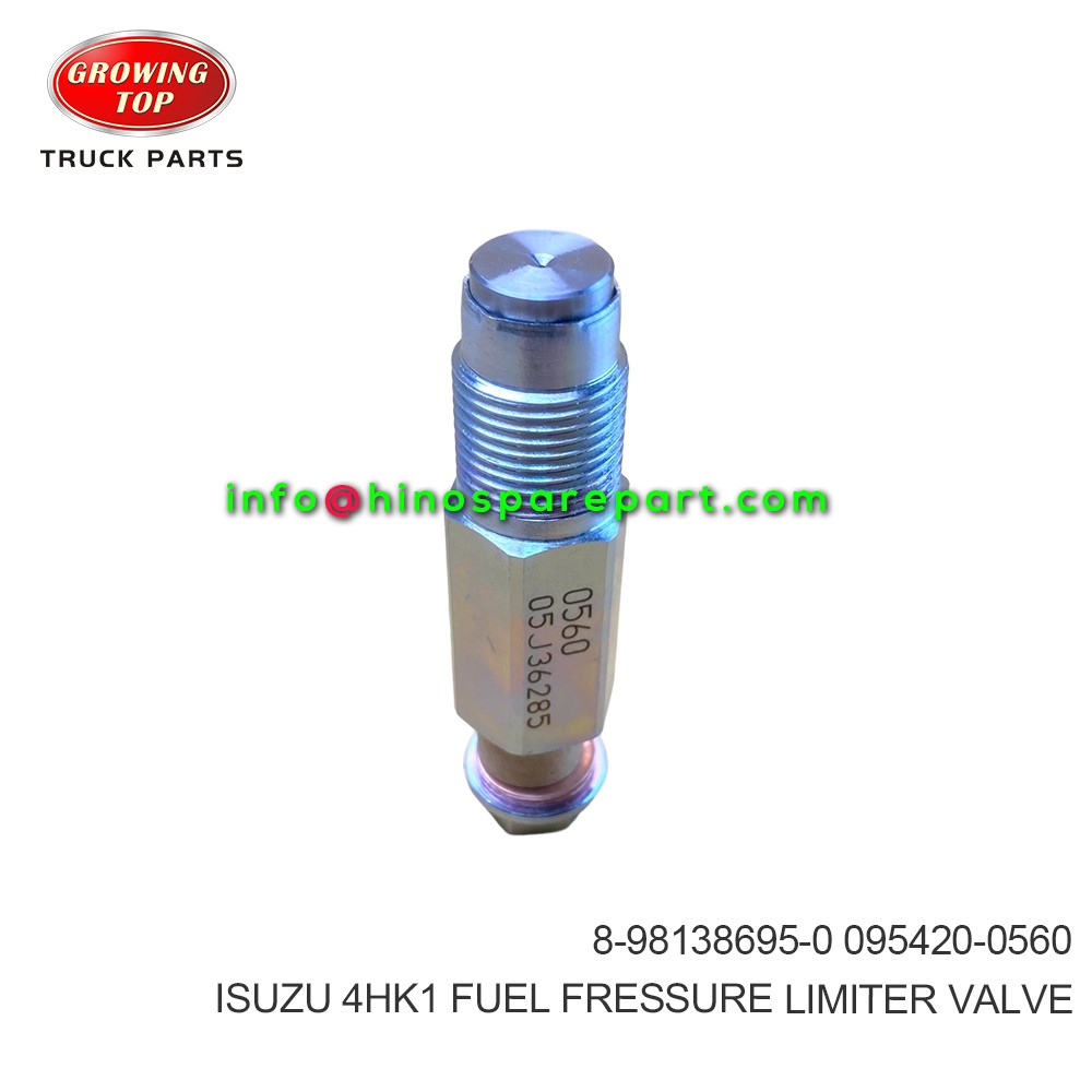 ISUZU 4HK1 FUEL FRESSURE LIMITER VALVE 8-98138695-0