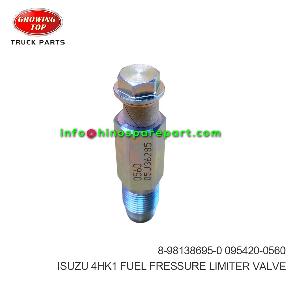 ISUZU 4HK1 FUEL FRESSURE LIMITER VALVE 8-98138695-0