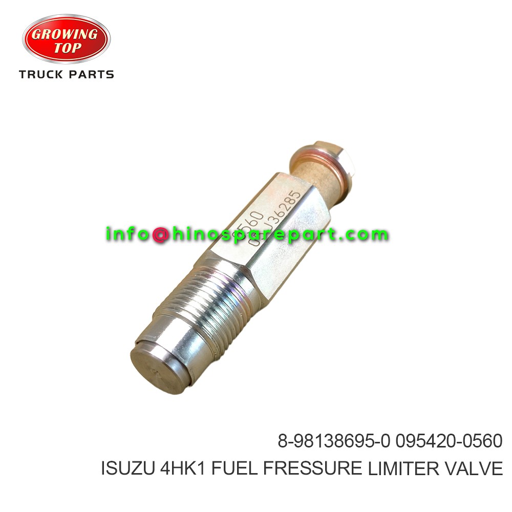 ISUZU 4HK1 FUEL FRESSURE LIMITER VALVE 8-98138695-0