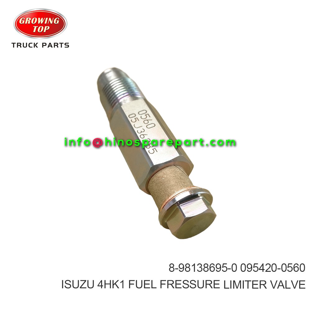 ISUZU 4HK1 FUEL FRESSURE LIMITER VALVE 8-98138695-0