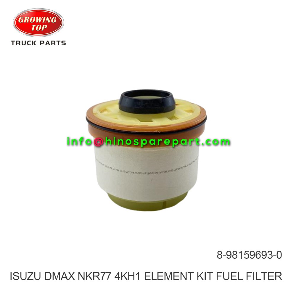 ISUZU DMAX NKR77 4KH1 ELEMENT KIT FUEL FILTER 8-98159693-0