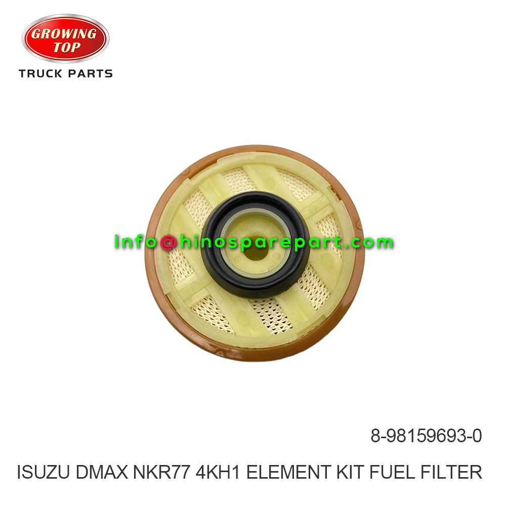ISUZU DMAX NKR77 4KH1 ELEMENT KIT FUEL FILTER 8-98159693-0