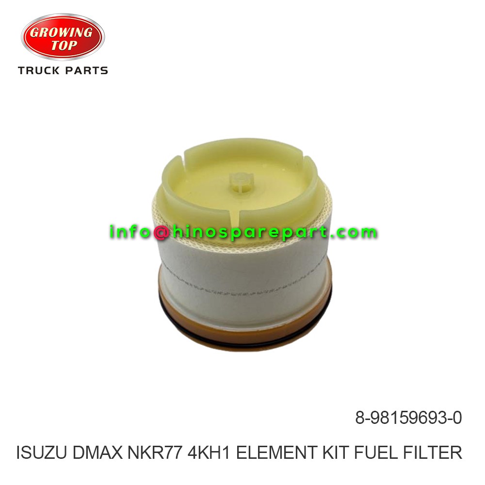 ISUZU DMAX NKR77 4KH1 ELEMENT KIT FUEL FILTER 8-98159693-0