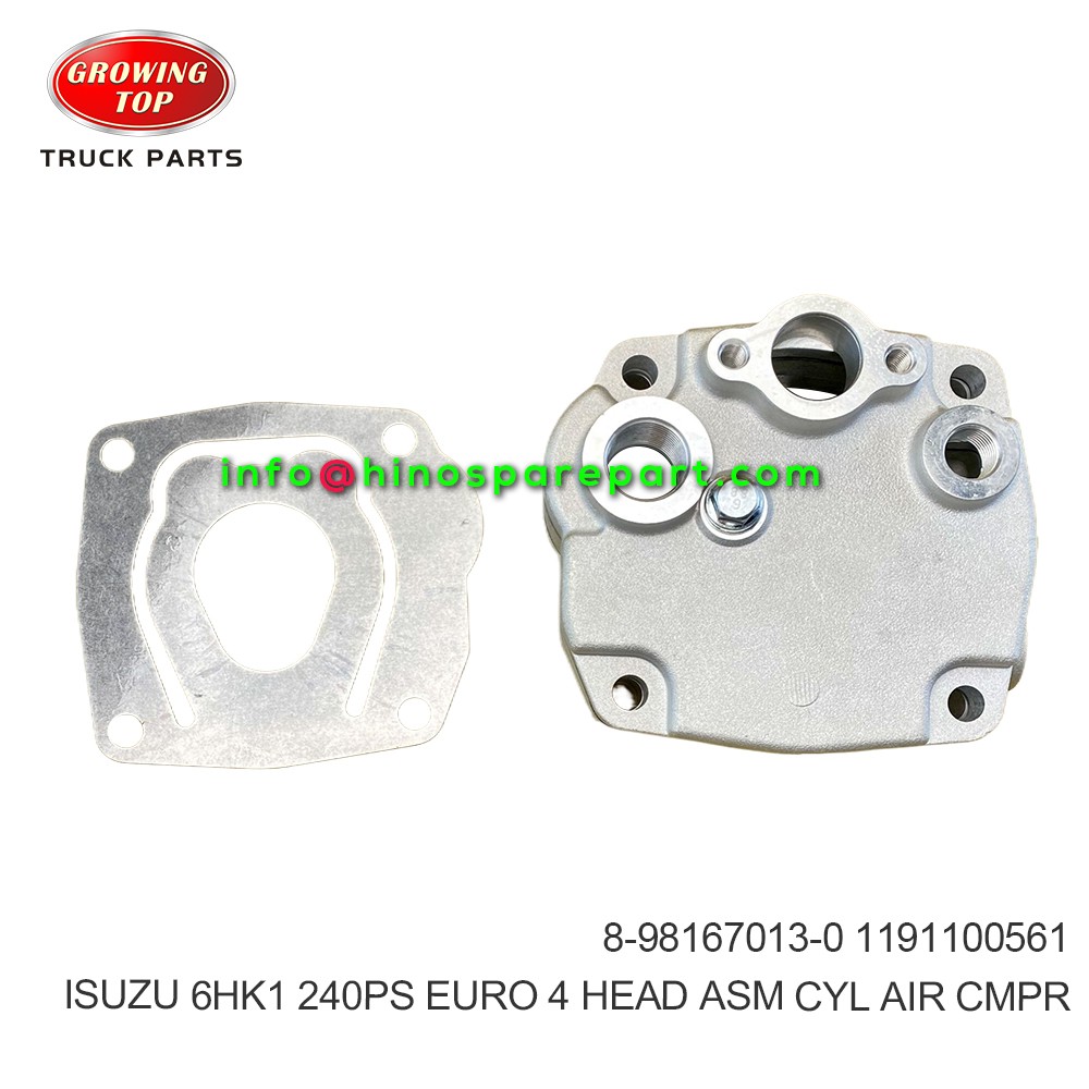 ISUZU 6HK1 240PS EURO 4 HEAD ASM CYL AIR CMPR 8-98167013-0