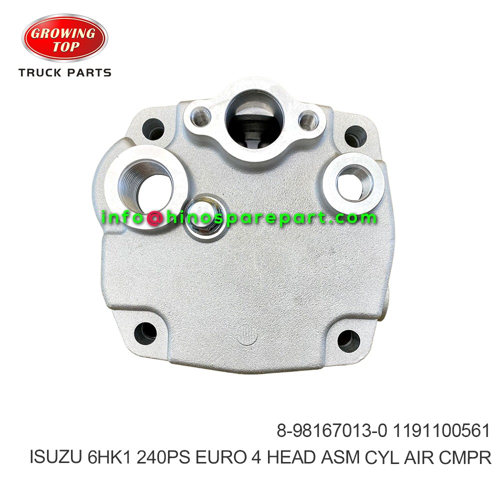 ISUZU 6HK1 240PS EURO 4 HEAD ASM CYL AIR CMPR 8-98167013-0