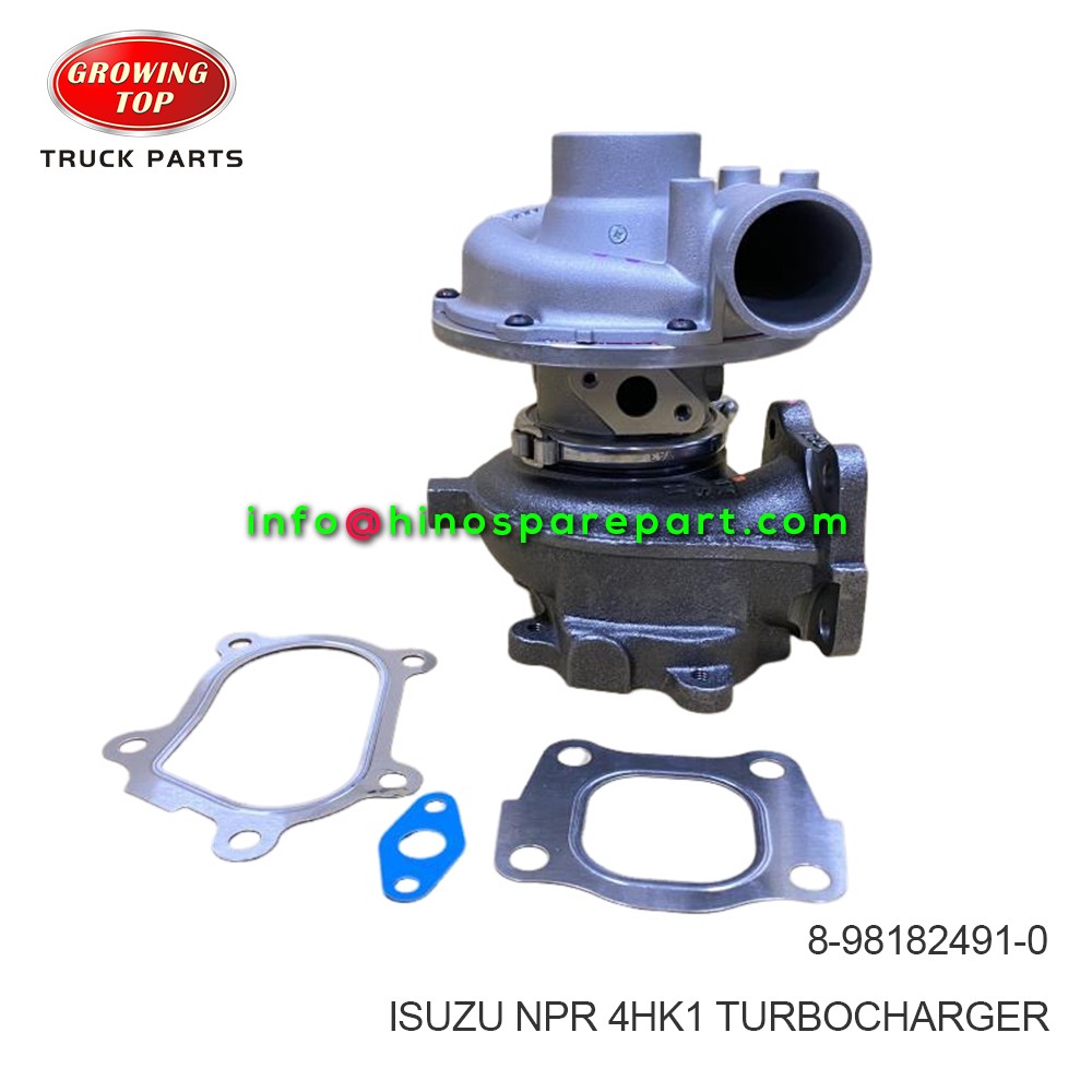 ISUZU NPR 4HK1 TURBOCHARGER 8-98182491-0