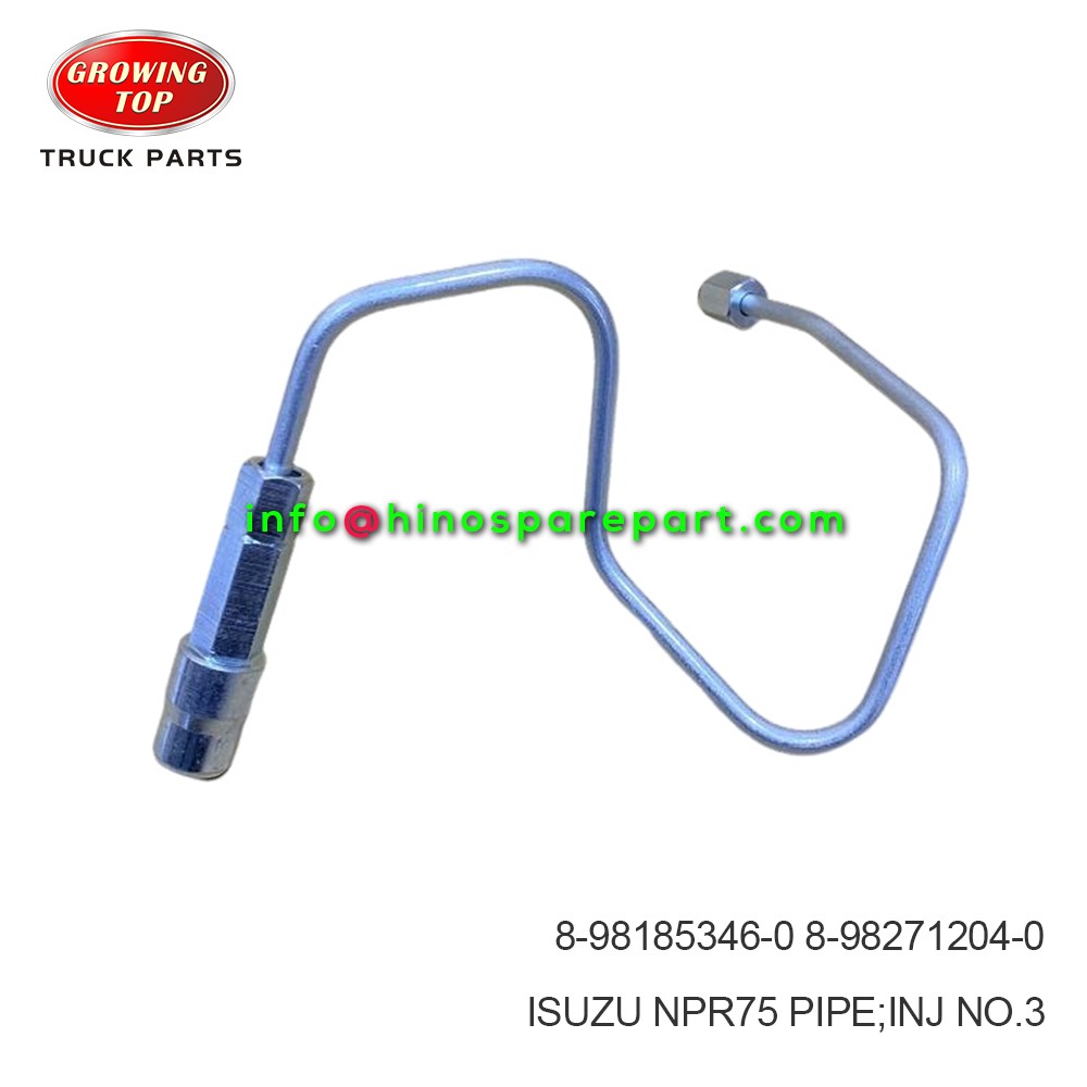 ISUZU NPR75 PIPE;INJ NO.3  8-98185346-0