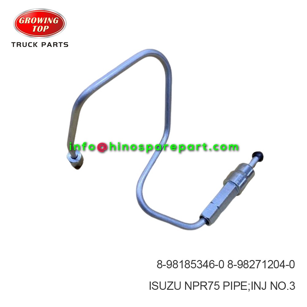 ISUZU NPR75 PIPE;INJ NO.3  8-98185346-0