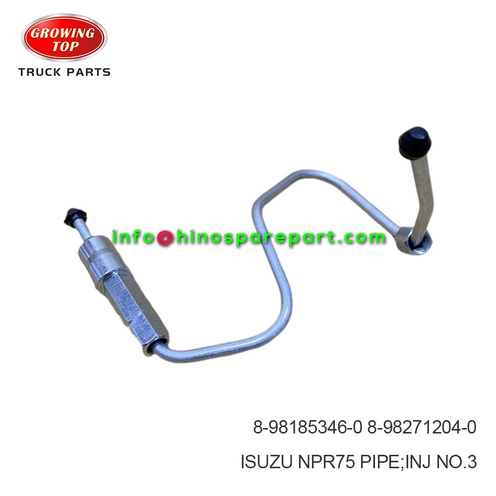 ISUZU NPR75 PIPE;INJ NO.3  8-98185346-0