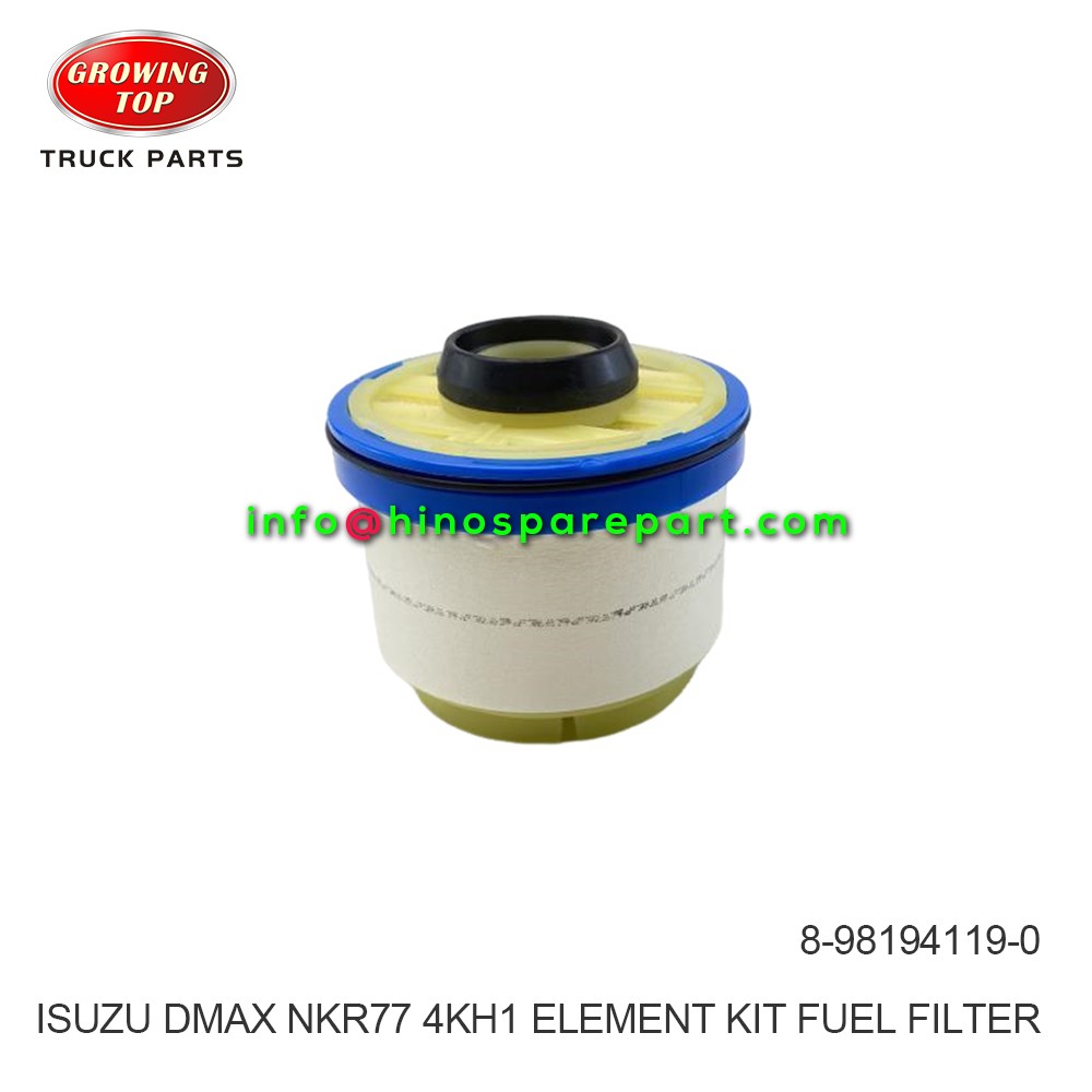 ISUZU DMAX NKR77 4KH1 ELEMENT KIT FUEL FILTER 8-98194119-0