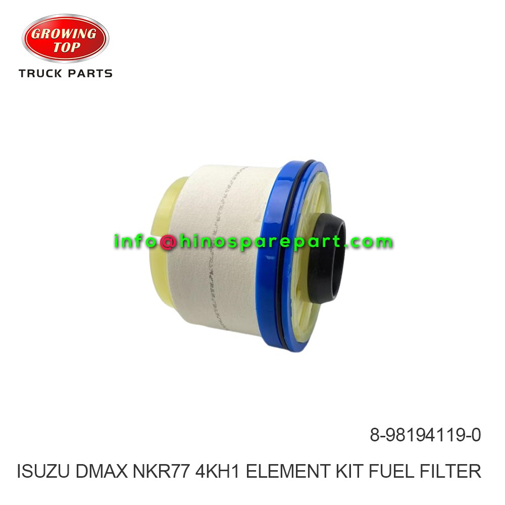 ISUZU DMAX NKR77 4KH1 ELEMENT KIT FUEL FILTER 8-98194119-0