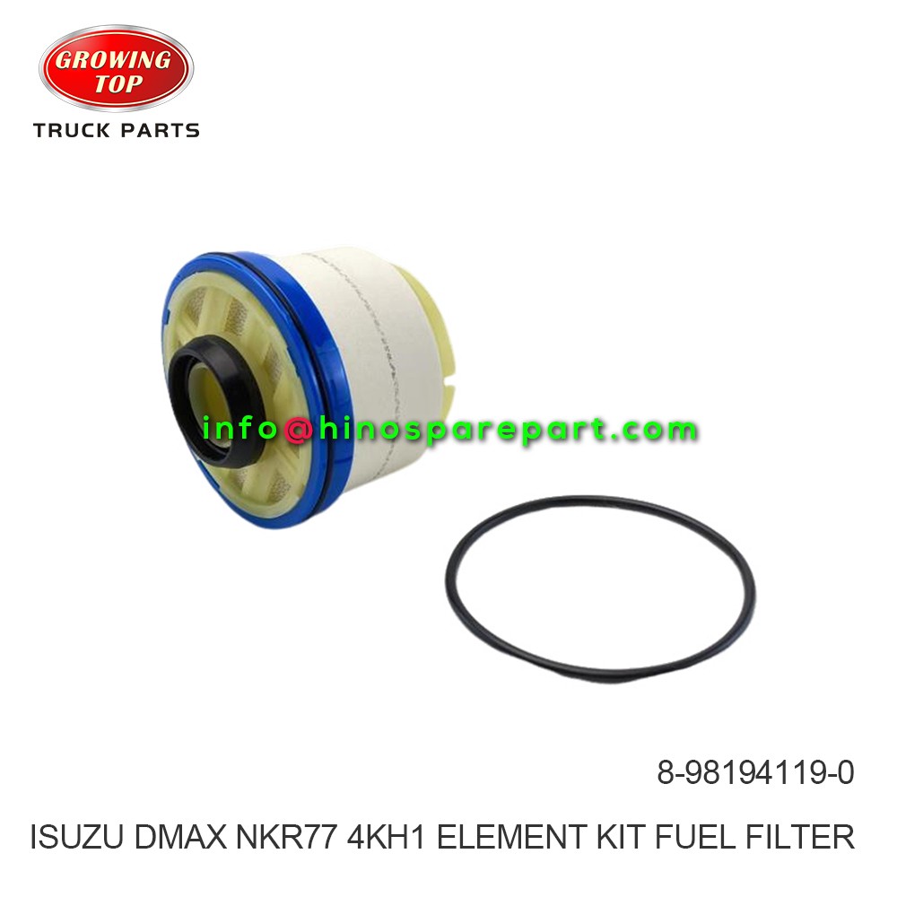 ISUZU DMAX NKR77 4KH1 ELEMENT KIT FUEL FILTER 8-98194119-0