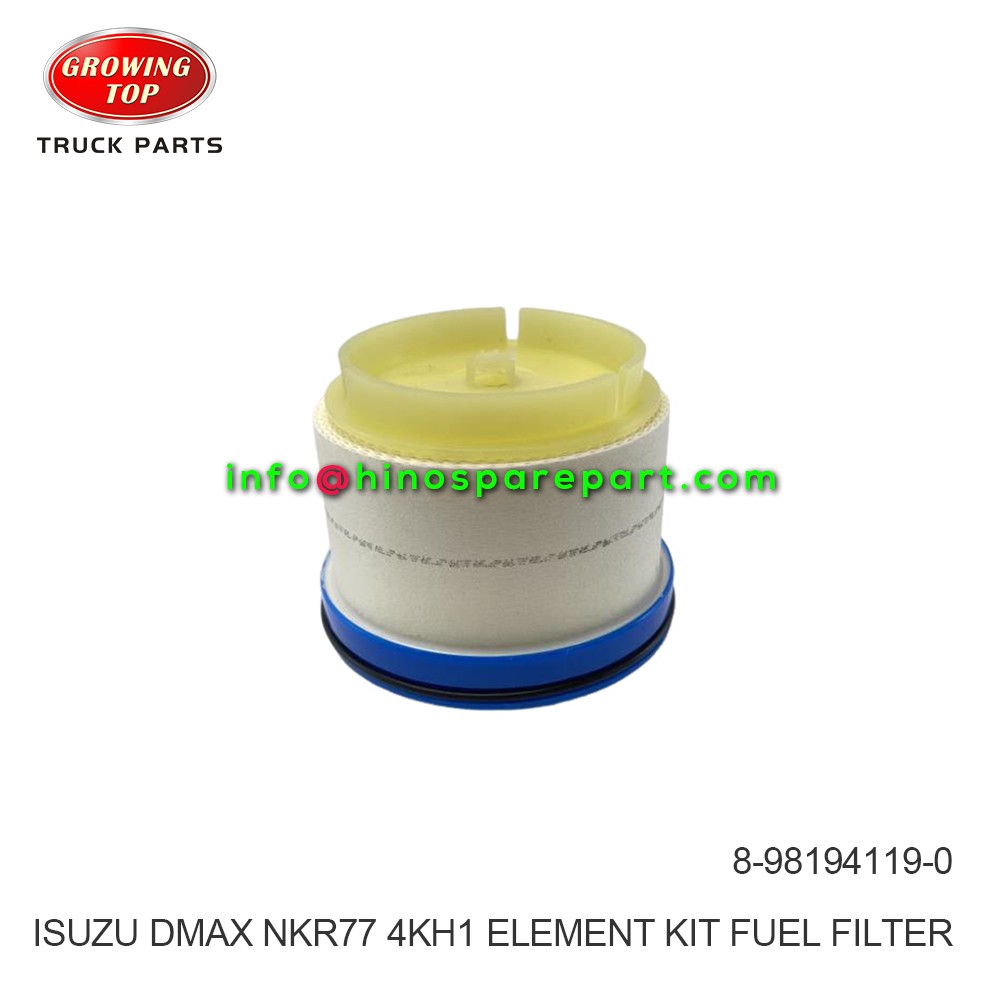 ISUZU DMAX NKR77 4KH1 ELEMENT KIT FUEL FILTER 8-98194119-0