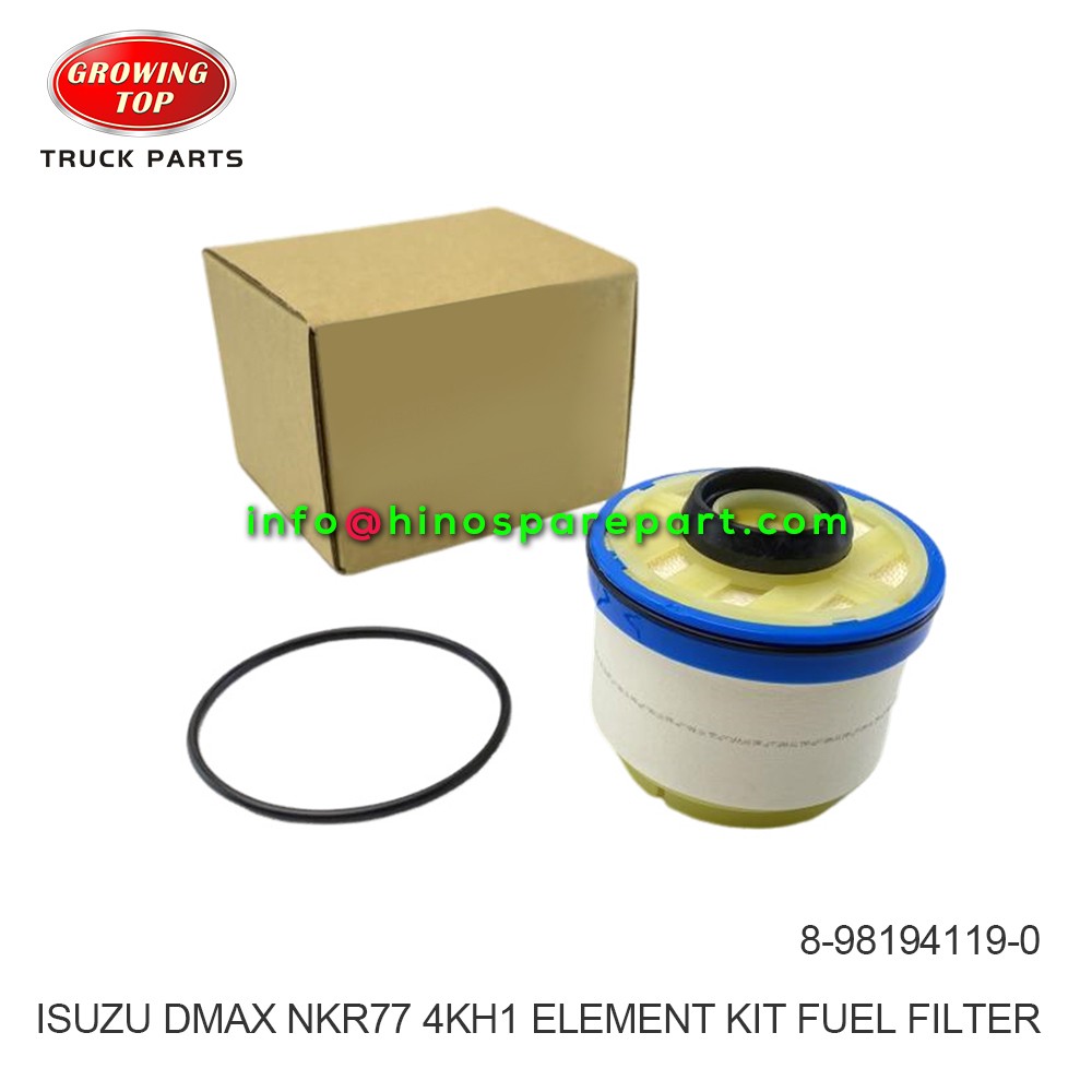 ISUZU DMAX NKR77 4KH1 ELEMENT KIT FUEL FILTER 8-98194119-0