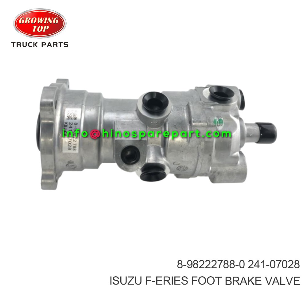 ISUZU F-ERIES  FOOT BRAKE VALVE  8-98222788-0