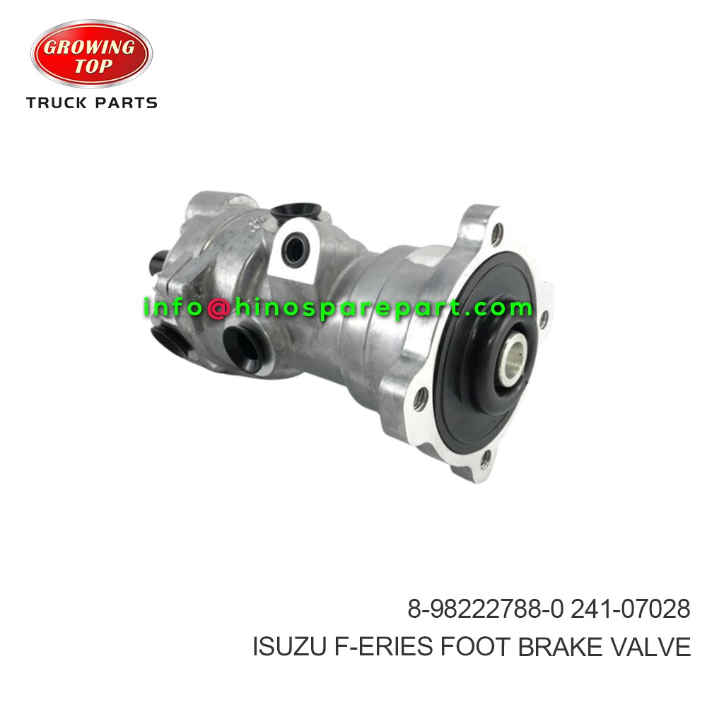 ISUZU F-ERIES  FOOT BRAKE VALVE  8-98222788-0