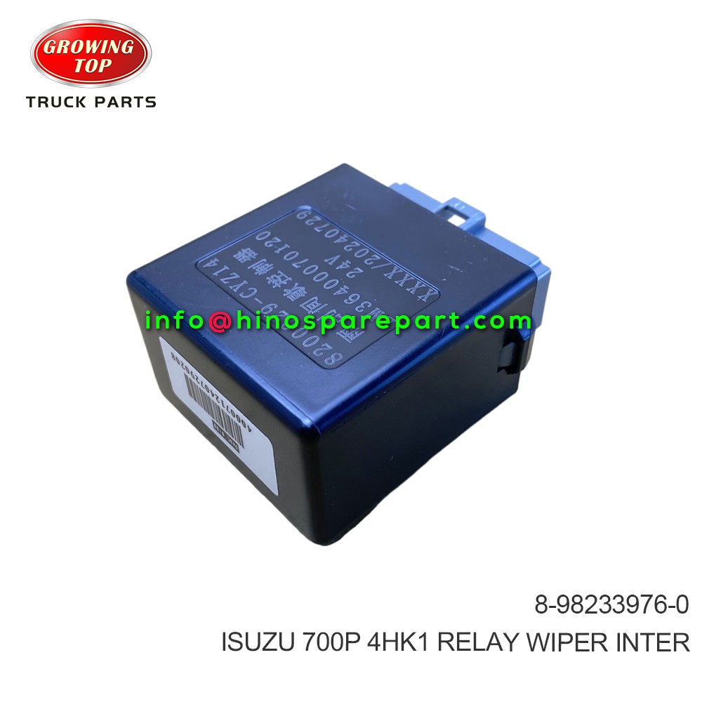 ISUZU 700P 4HK1 RELAY WIPER INTER 8-98233976-0